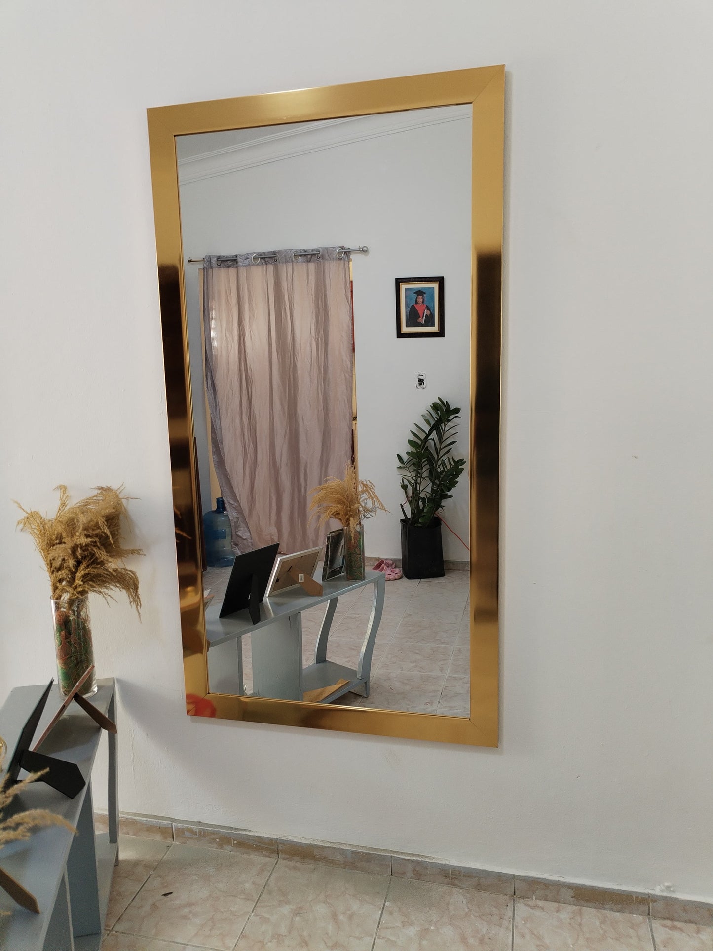 Espejo 35x65 Dorado brillo
