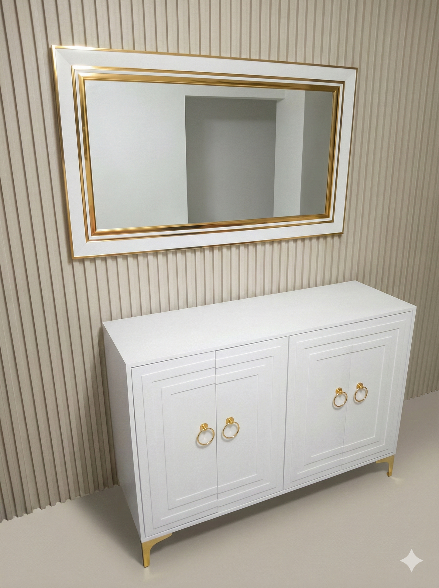 Credenza Blanca + Espejo