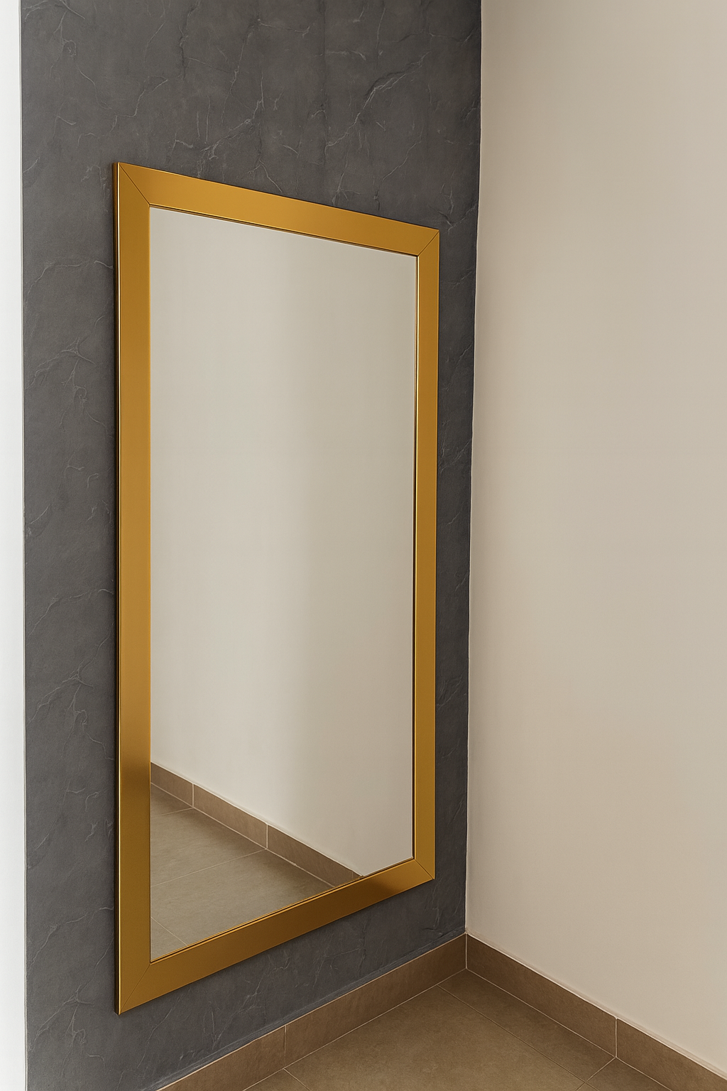Espejo 35x65 Dorado brillo