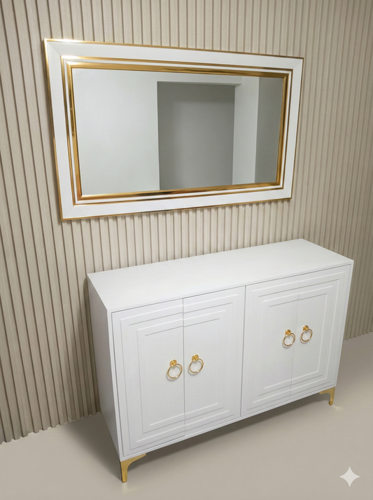 Credenza Blanca + Espejo